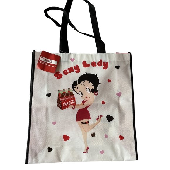 Betty Boop And Coca-Cola "Sexy Lady" Recycle Tote - Picture 1 of 4